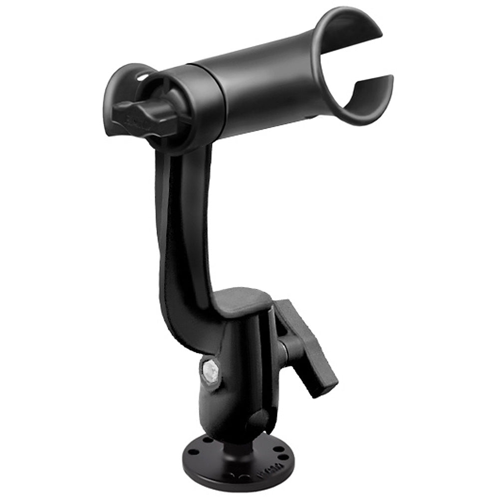 ram tube fishing rod holder Mount Ram Jr w RAMROD Revolution RatchetSocket System RAP390RBU Ocean King Fish Table The bulkhead mounting base Size:10lb B:eagle claw