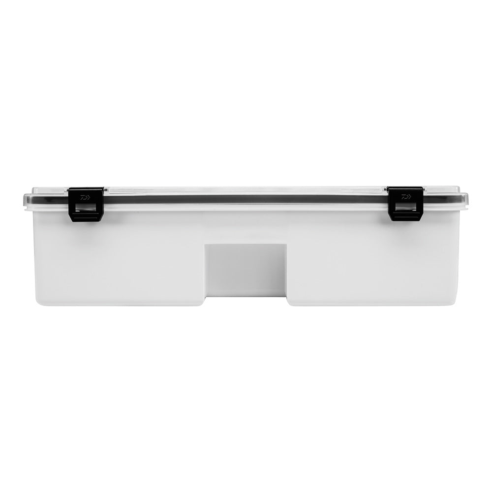 Side view for width comparison of the Daiwa D-Box Feeder Case - 3700 Large - Deep .