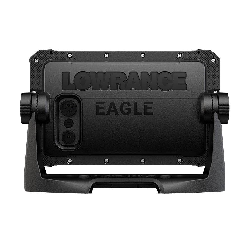 Rear view image of the Lowrance Eagle 7 fish finder.