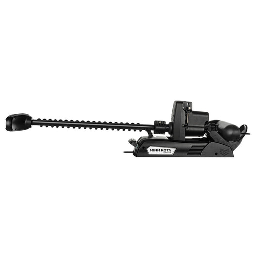Minn Kota Riptide Terrova QUEST 90/115 Trolling Motor w/Wireless Remote - 24/36V - 90/115LBS - 72" - Black  in the stowed position.