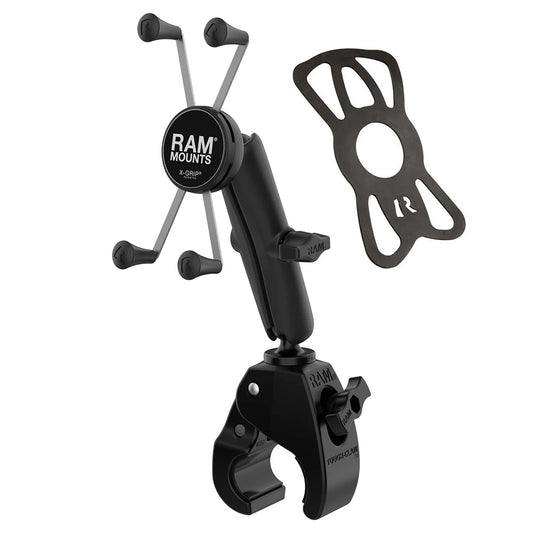 RAM Mount RAM X-Grip Large Phone Mount w/Tough-Claw Medium Clamp Base - Long [RAM-B-404-C-UN10U]