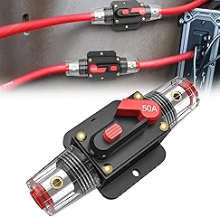 Inline fuse for electrical protection up to 50 amps.