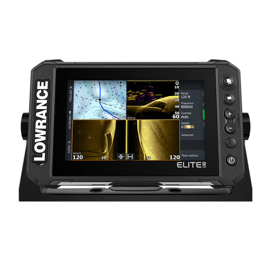 Lowrance Elite FS 7 Chartplotter/Fishfinder w/Active Imaging 3-in-1 Transom Mount Transducer Model #000-15688-001.