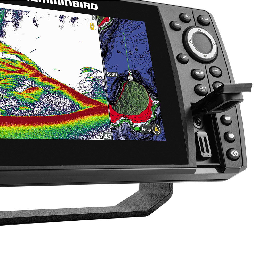Image of the dual map card slots for the Humminbird HELIX 7 CHIRP GPS G4N.