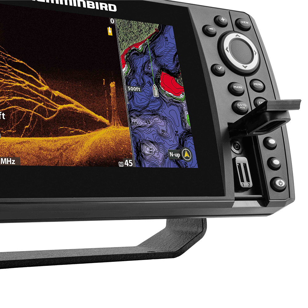 Image of the dual map card orts for the Humminbird HELIX 7 CHIRP MEGA DI GPS G4N .