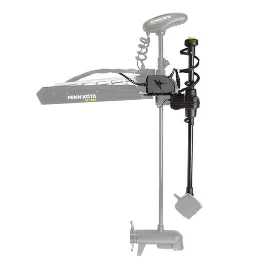 Humminbird MEGA Live TargetLock Adapter Kit - Ultrex 45"- 52" - MEGA Live Transducer  attached to an Ultrex trolling motor.