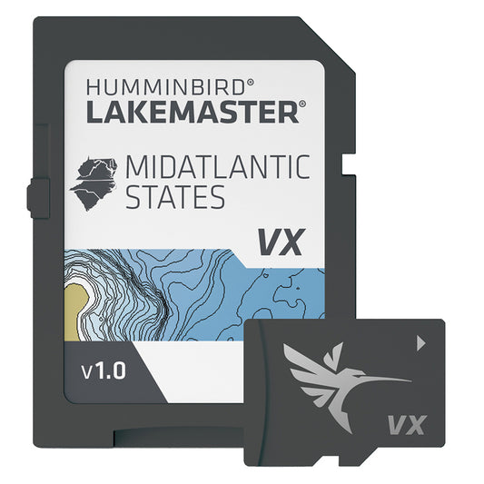 Humminbird LakeMaster VX - Lake maps for  Mid-Atlantic States  Part #601004-1