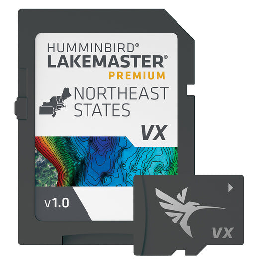 Humminbird LakeMaster VX Premium Lake Maps for Northeast  Part #602007-1.