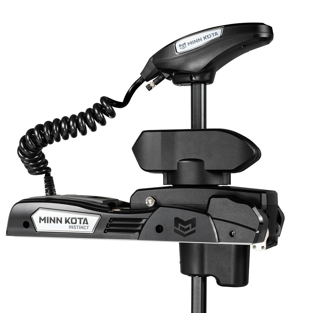 Minn Kota Riptide Instinct QUEST 90/115 Trolling Motor w/Wireless Remote - 24/36V - 90/115LBS - 100" - Black  shown in the deployed position.