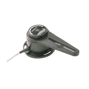 A black Simrad RF300 Rudder Feedback unit, designed for marine navigation instruments.