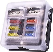 6 Circuit 12v Fuse Block with LED Indicators.